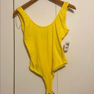 Yellow bodysuit